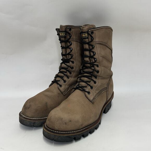 Red Wing 2292 Steel Toe Gore-Tex Logger Boots “Grey Brown” main image 7